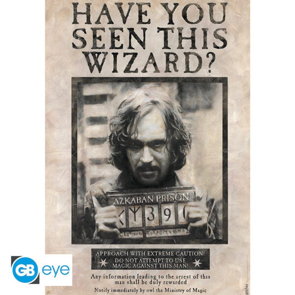 Harry Potter maxi poszter 91,5x61 cm Wanted Sirius Black