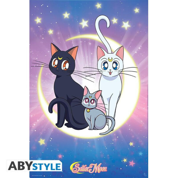 Sailor Moon maxi poszter 91,5x61 cm Luna, Artemis & Diana