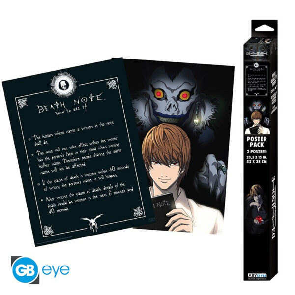 ABYDCO862.jpg Death Note szett 2 Poszters Chibi 52 Light &