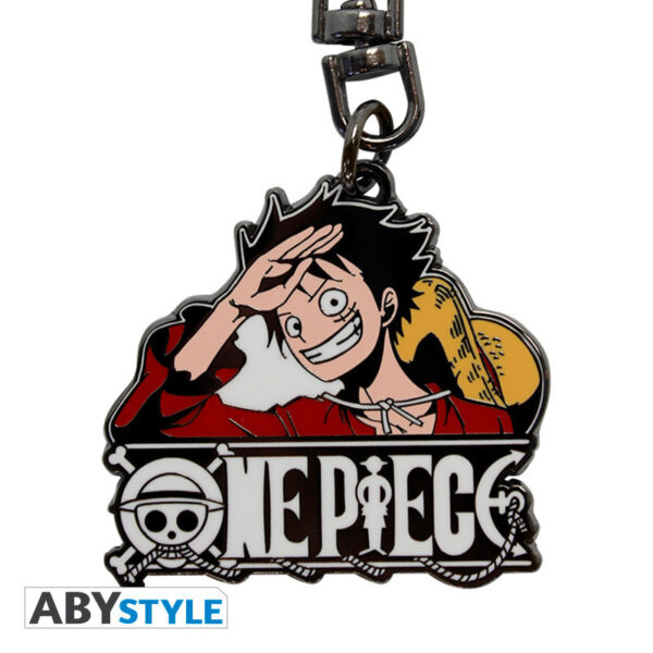 ABYKEY032.jpg One Piece kulcstartó Luffy New World