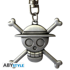ABYKEY153.jpg One Piece 3D kulcstartó Skull Luffy