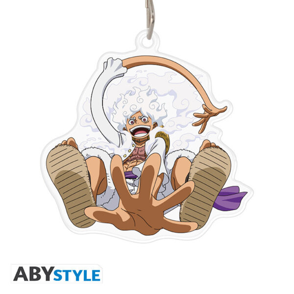 ABYKEY591.jpg One Piece akril figura kulcstartó Luffy Gear 5th