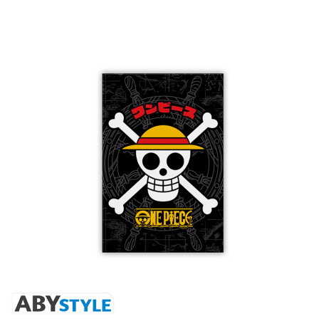 One Piece hűtőmágnes Strawhat Skull