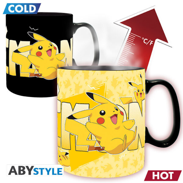 Pokemon hőre változó bögre 460 ml Pikachu