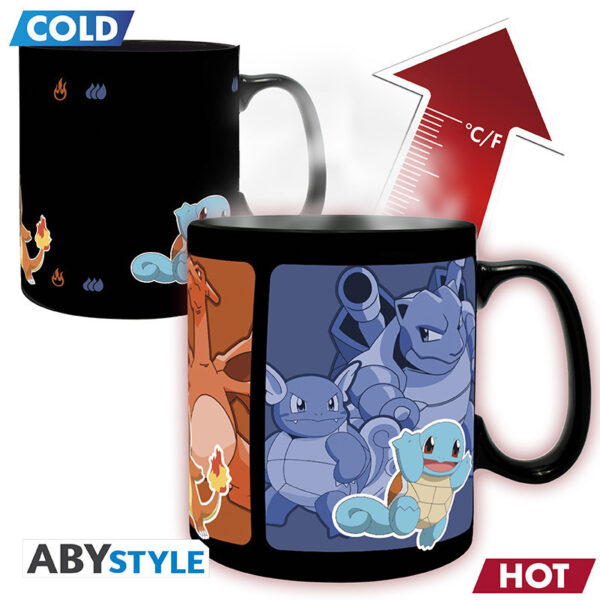 ABYMUGA341.jpg Pokemon hőre változó bögre 460 ml Evolve