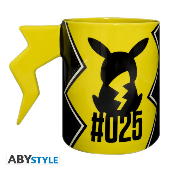 Pokemon 3D fogantyús bögre Pikachu villám