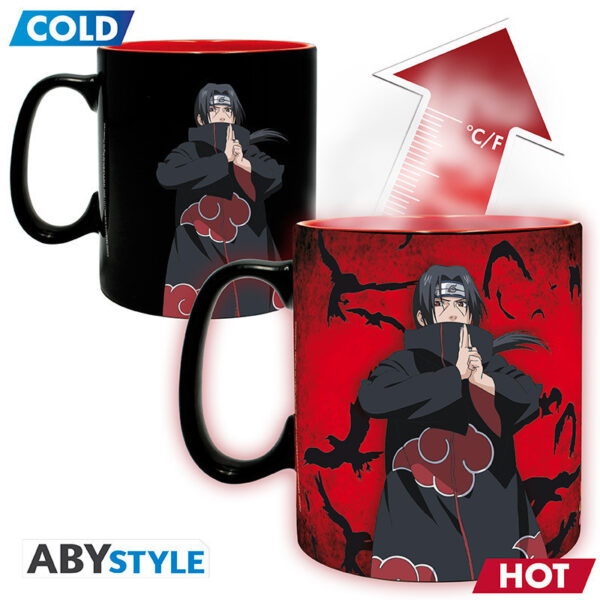 Naruto Shippuden bögre hőre változó -460ml- Kakashi/Itachi