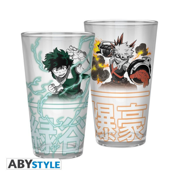 ABYVER152.jpg MY HERO ACADEMIA nagy pohár 400ml Izuku & Bakugo