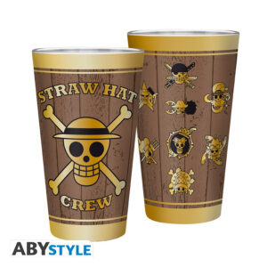 ABYVER165.jpg One Piece nagy pohár 400ml Skulls Matt