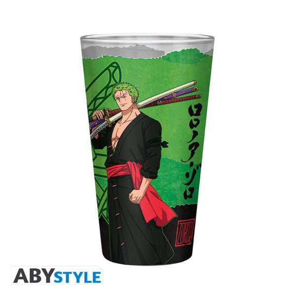 ABYVER297.jpg One Piece nagy pohár400ml Zoro