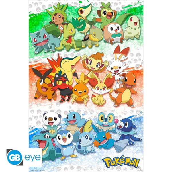 Pokemon maxi poszter 91,5x61 cm First Partners
