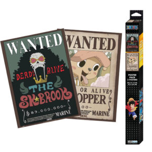 GBYDCO341.jpg One Piece szett 2 Poszter Chibi 52x38 cm Wanted Chopper & Brook