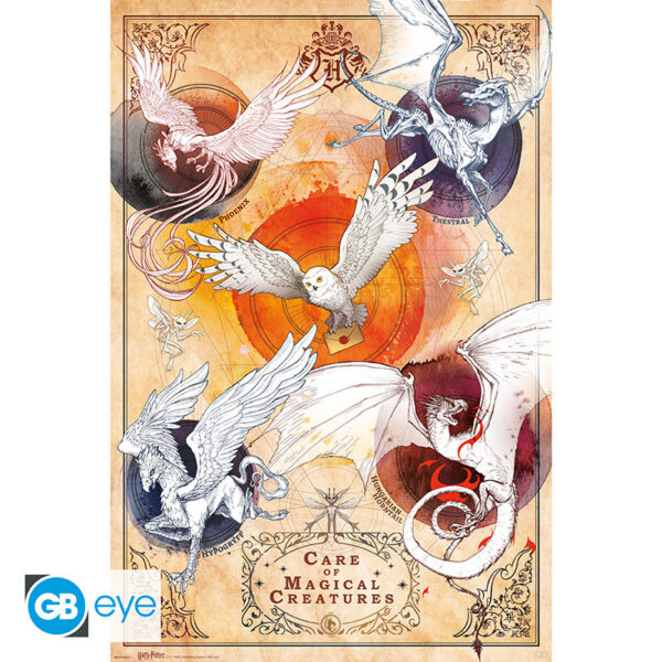 GBYDCOA031.jpg Harry Potter maxi poszter 91,5x61 cm Magical Creatures