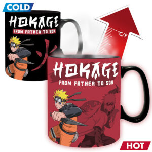 Naruto Shippuden hőre változó bögre 460 ml FROM FATHER TO SON