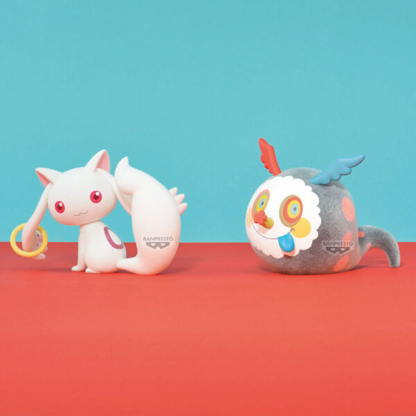 Puella Magi Madoka Magica: Rebellion – Kyubey Fluffy Puffy figura 12 cm