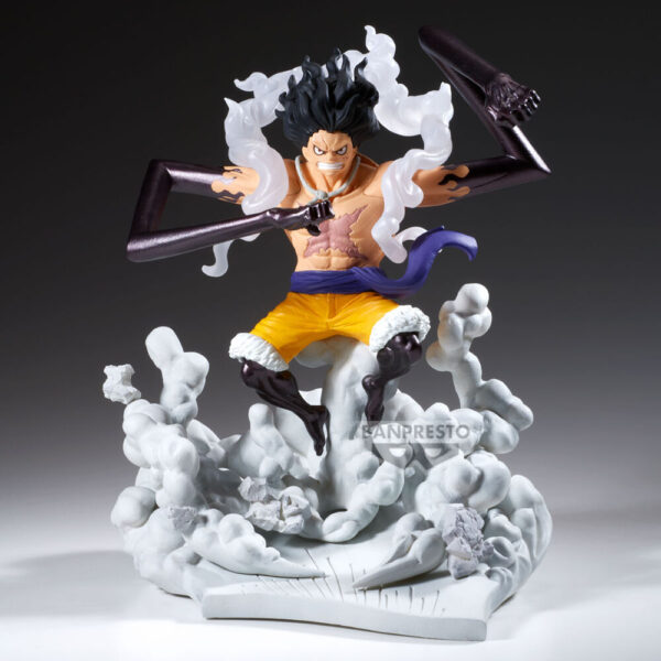 One Piece – Monkey D Luffy Gear 4 Senkokkei figura 15 cm