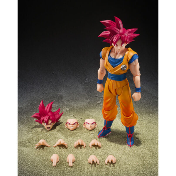 Dragon Ball Super – Super Saiyan God Son Goku God Aura S.H.Figuarts figura 14,5 cm