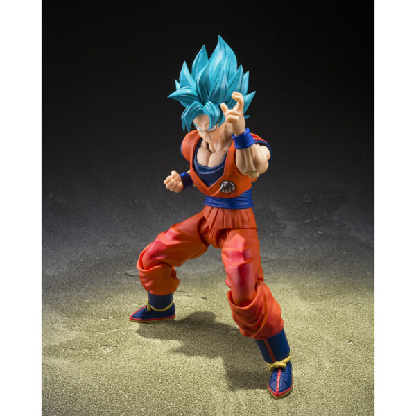 Dragon Ball Super – Super Saiyan God Super Saiyan Son Goku Blue Power Transcending Limits S.H.Figuarts figura 14,5 cm