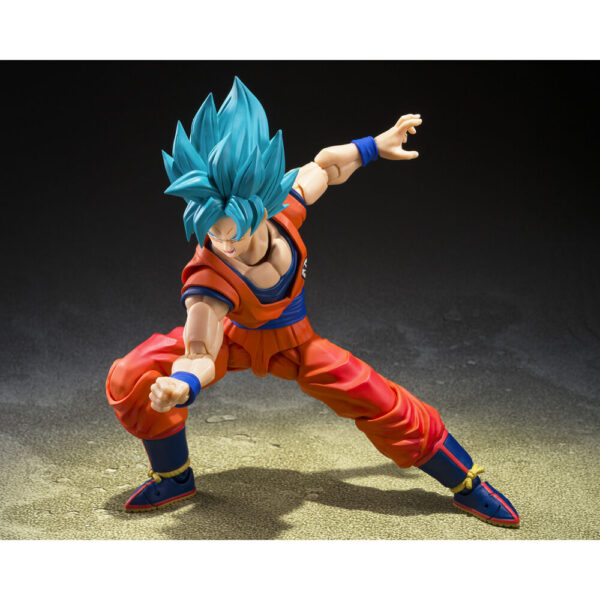 Dragon Ball Super – Super Saiyan God Super Saiyan Son Goku Blue Power Transcending Limits S.H.Figuarts figura 14,5 cm