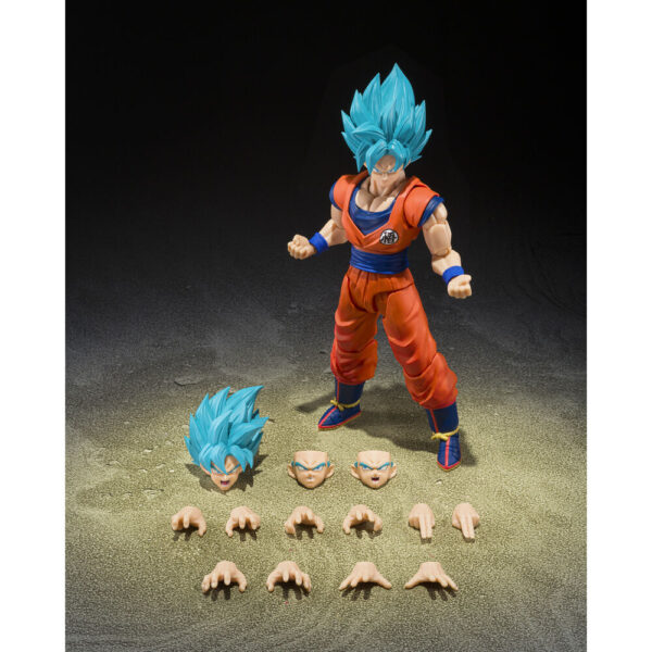Dragon Ball Super – Super Saiyan God Super Saiyan Son Goku Blue Power Transcending Limits S.H.Figuarts figura 14,5 cm