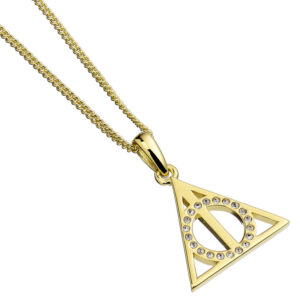 Harry Potter – Deathly Hallows sterling silver gold plated necklace
