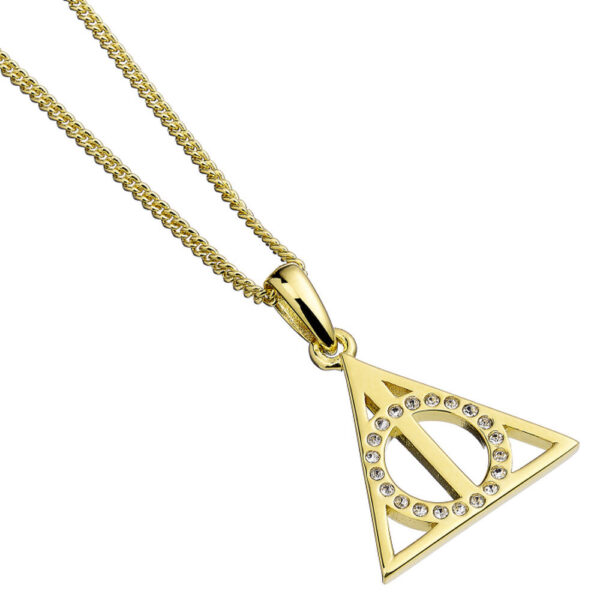 Harry Potter – Deathly Hallows sterling silver gold plated necklace