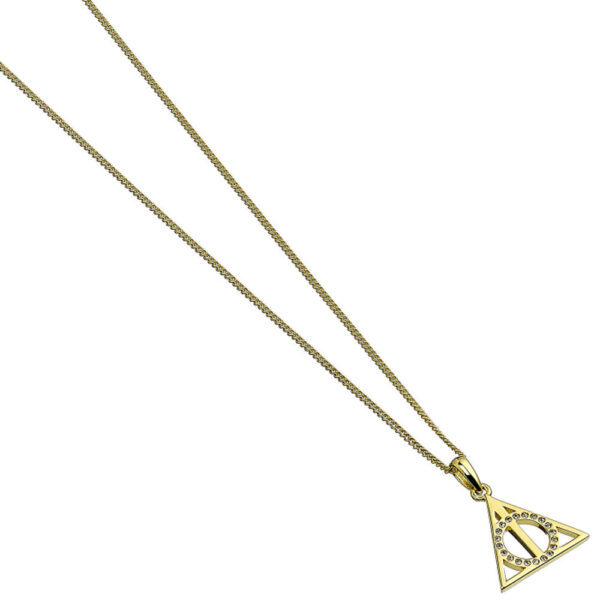 Harry Potter – Deathly Hallows sterling silver gold plated necklace