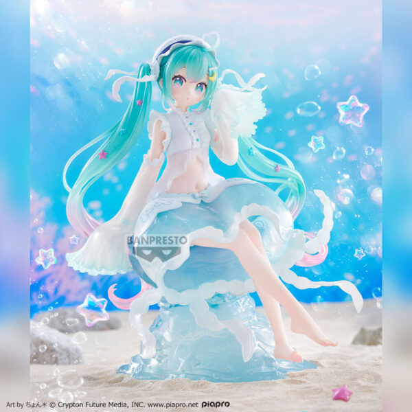 Hatsune Miku / Vocaloid – Vocaloid Clearluxe Jellyfish Hatsune Miku figura 20 cm