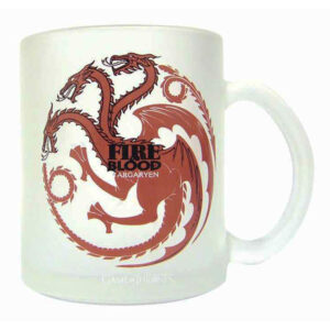 House of the Dragon – Game of Thrones Targaryen translucent glass bögre
