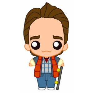 Back to the Future – McFly aero-skate Pokis figura