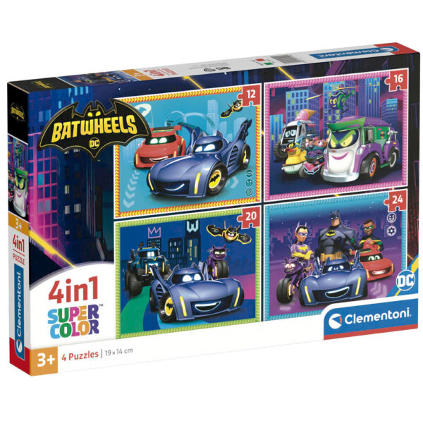 DC Comics – Batwheels puzzle 12+16+20+24pcs