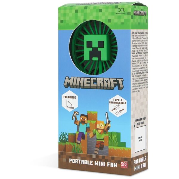 Minecraft – 3D foldable portable mini fan