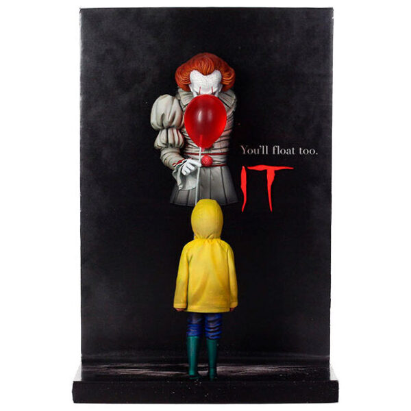 Horror / Cult Movies – It 2017 Pennywise & Georgie poszter 3D figura