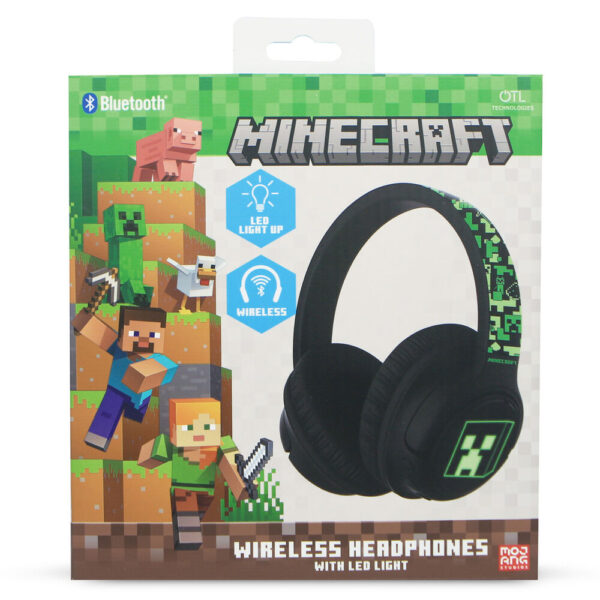 Minecraft – wireless LED headphones