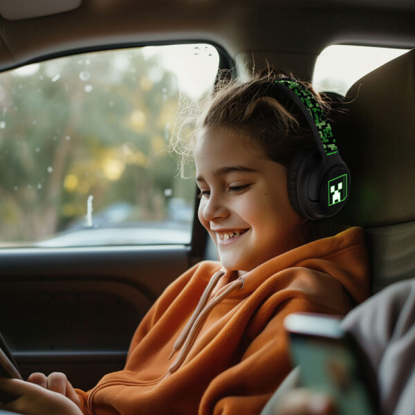 Minecraft – wireless LED headphones