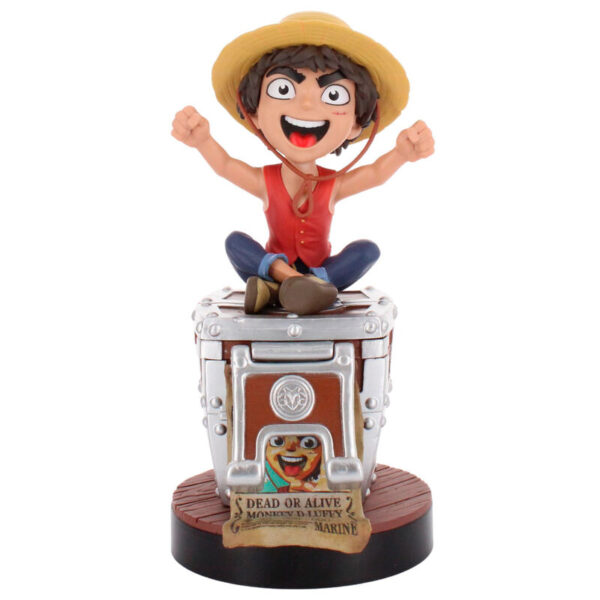 One Piece – Luffy Wanted poszter clamping bracket Cable guy 20 cm