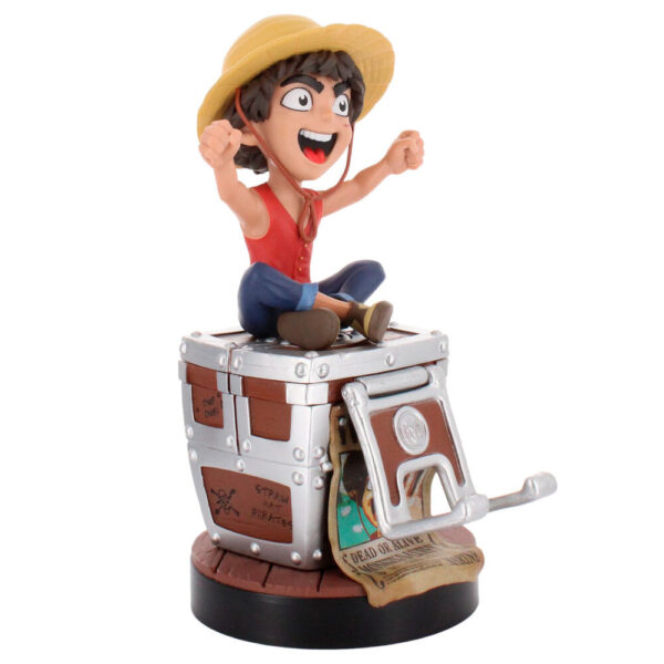 One Piece – Luffy Wanted poszter clamping bracket Cable guy 20 cm