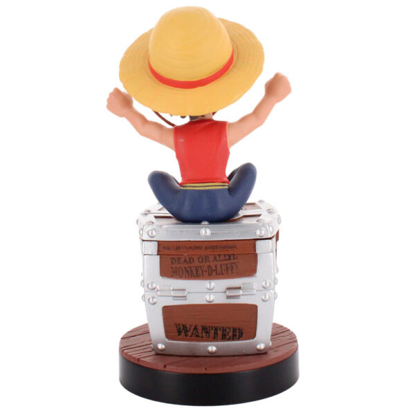 One Piece – Luffy Wanted poszter clamping bracket Cable guy 20 cm