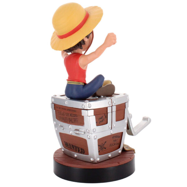 One Piece – Luffy Wanted poszter clamping bracket Cable guy 20 cm