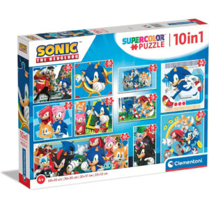 Sonic – the Hedgehog puzzle 18+30+48+60pzs