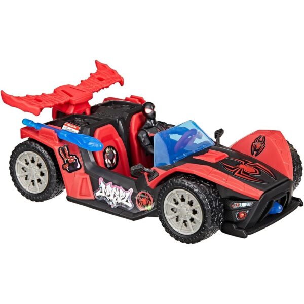 Marvel – Spider-Man Venom Versus Launcher car + Miles Morales figura