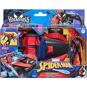 Marvel – Spider-Man Venom Versus Launcher car + Miles Morales figura