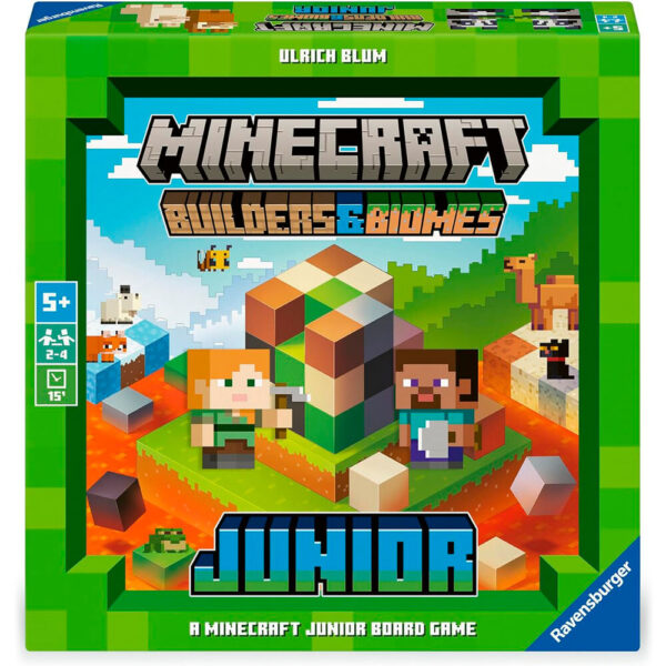Minecraft – Junior Builders & Biomes társasjáték