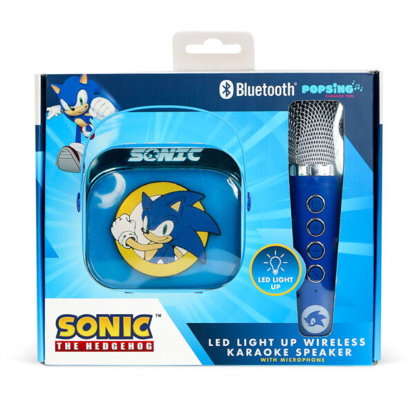 Sonic – The Hedgehog LED Karaoke Speaker and Microphone