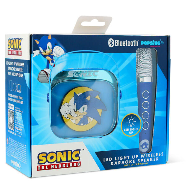 Sonic – The Hedgehog LED Karaoke Speaker and Microphone