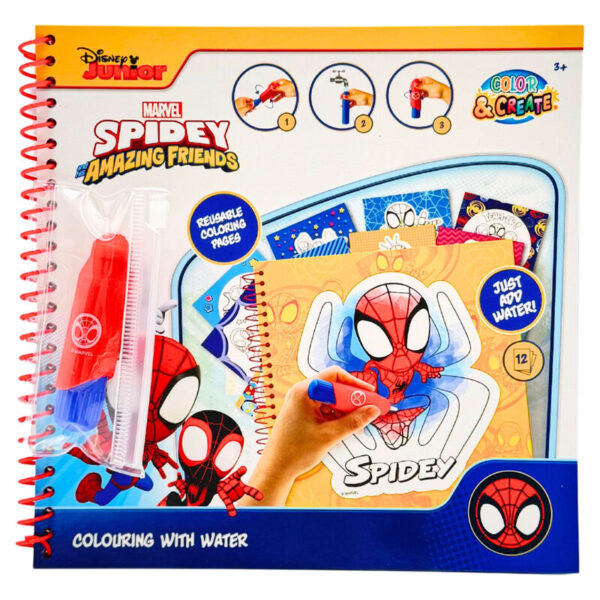 Marvel – Spiderman Magic water painting book