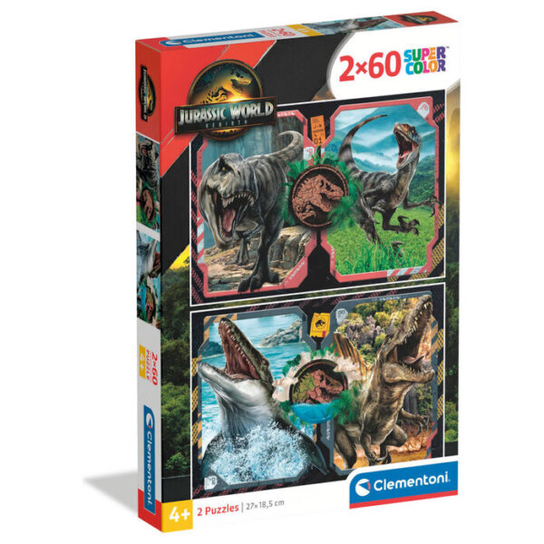 Jurassic Park – Jurassic World puzzle 2x60pcs