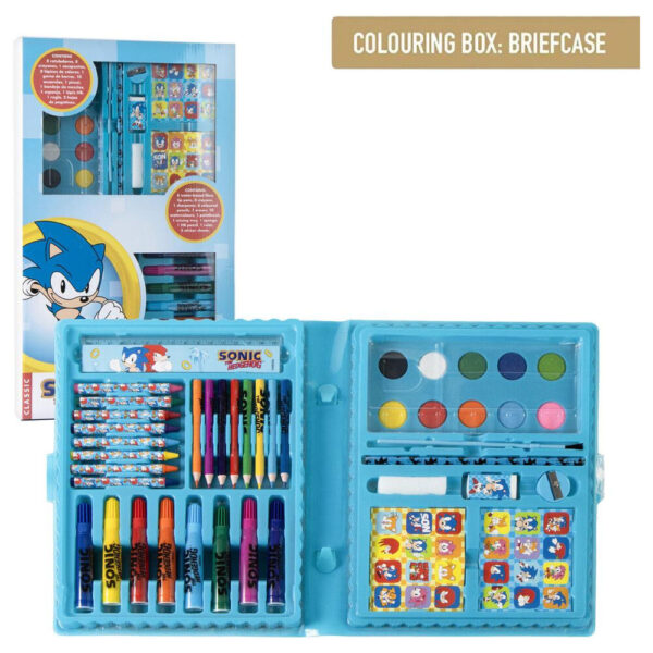 Sonic – the Hedgehog Colouring stationery case
