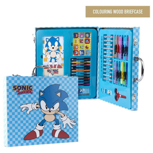 Sonic – the Hedgehog Colouring stationery case