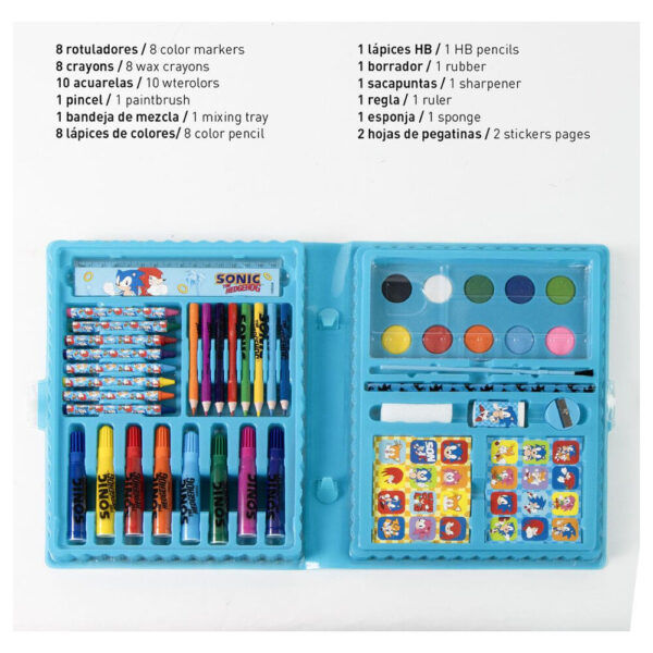 Sonic – the Hedgehog Colouring stationery case